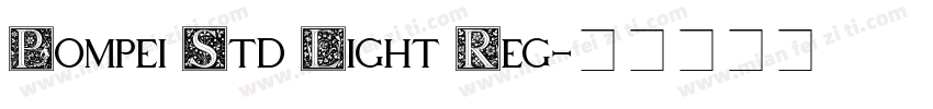 Pompei Std Light Reg字体转换